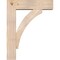 Ekena Millwork Thorton Block Smooth Bracket w/ Offset Brace, Douglas Fir, 7 1/2"W x 28"D x 36"H BKT0806X28X36THR05SDF - alternate 4
